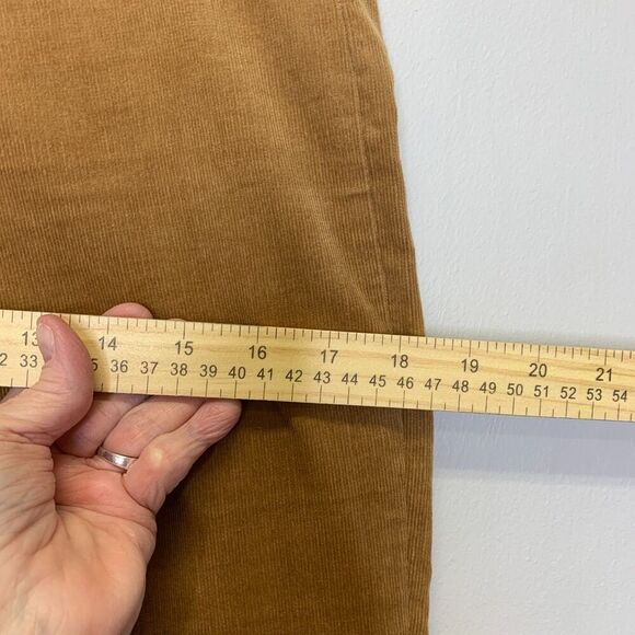 By Together Flare Corduroy Pull-on Pants Sable Brown Retro Large - Picture 10 of 13